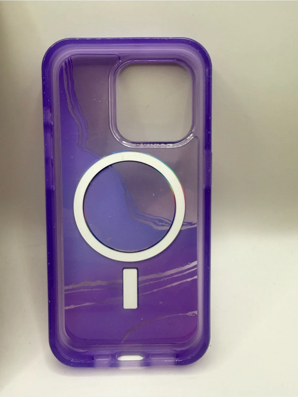 OtterBox Symmetry Series Purple Translucent iPhone 15 Pro Case with MagSafe